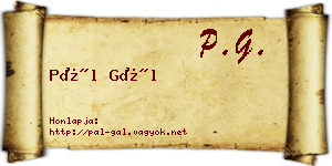 Pál Gál névjegykártya